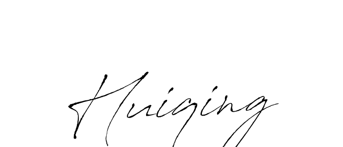 How to make Huiqing signature? Antro_Vectra is a professional autograph style. Create handwritten signature for Huiqing name. Huiqing signature style 6 images and pictures png