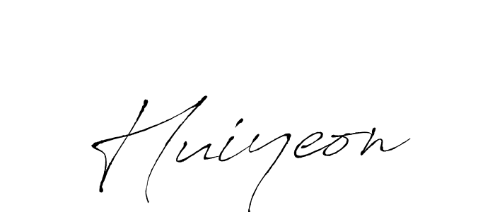 Huiyeon stylish signature style. Best Handwritten Sign (Antro_Vectra) for my name. Handwritten Signature Collection Ideas for my name Huiyeon. Huiyeon signature style 6 images and pictures png