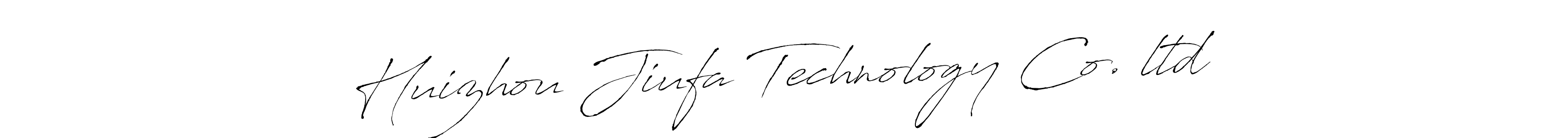 How to make Huizhou Jiufa Technology Co.，ltd name signature. Use Antro_Vectra style for creating short signs online. This is the latest handwritten sign. Huizhou Jiufa Technology Co.，ltd signature style 6 images and pictures png