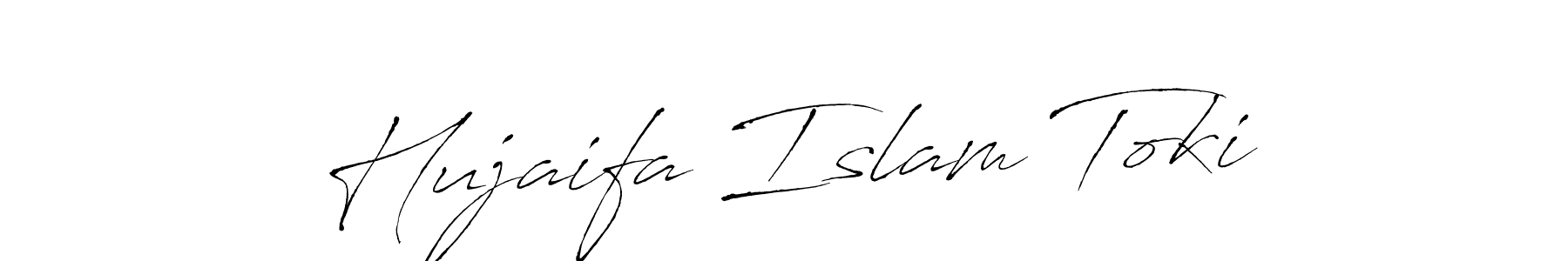 Antro_Vectra is a professional signature style that is perfect for those who want to add a touch of class to their signature. It is also a great choice for those who want to make their signature more unique. Get Hujaifa Islam Toki name to fancy signature for free. Hujaifa Islam Toki signature style 6 images and pictures png