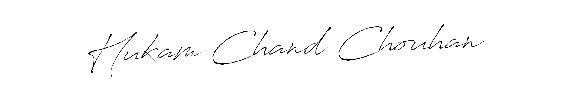 Make a beautiful signature design for name Hukam Chand Chouhan. With this signature (Antro_Vectra) style, you can create a handwritten signature for free. Hukam Chand Chouhan signature style 6 images and pictures png