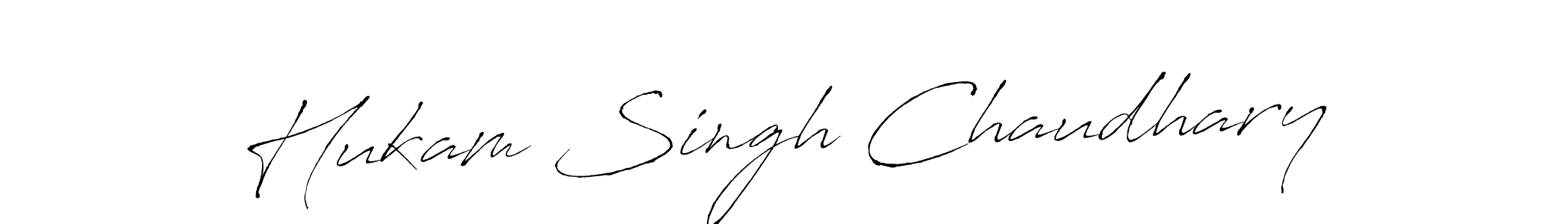 Create a beautiful signature design for name Hukam Singh Chaudhary. With this signature (Antro_Vectra) fonts, you can make a handwritten signature for free. Hukam Singh Chaudhary signature style 6 images and pictures png