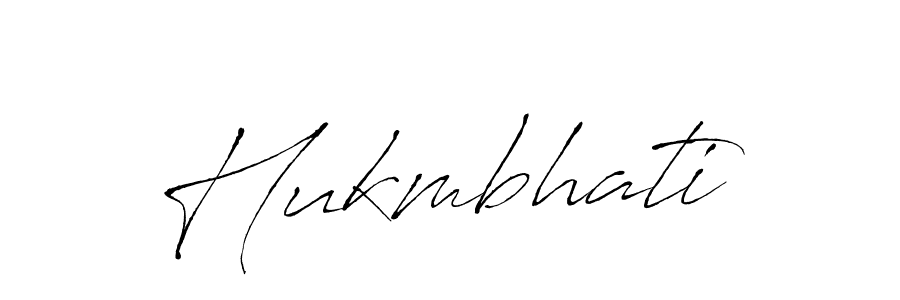 How to make Hukmbhati name signature. Use Antro_Vectra style for creating short signs online. This is the latest handwritten sign. Hukmbhati signature style 6 images and pictures png