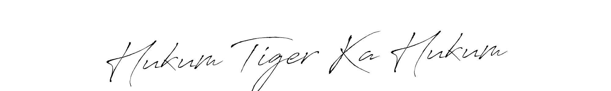 How to make Hukum Tiger Ka Hukum name signature. Use Antro_Vectra style for creating short signs online. This is the latest handwritten sign. Hukum Tiger Ka Hukum signature style 6 images and pictures png