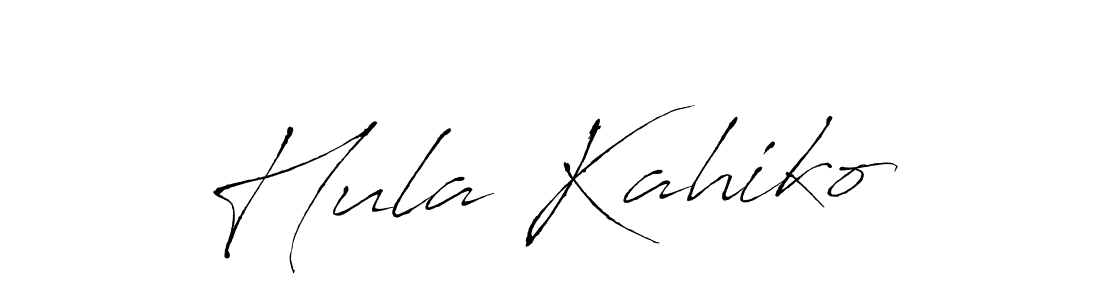 Design your own signature with our free online signature maker. With this signature software, you can create a handwritten (Antro_Vectra) signature for name Hula Kahiko. Hula Kahiko signature style 6 images and pictures png