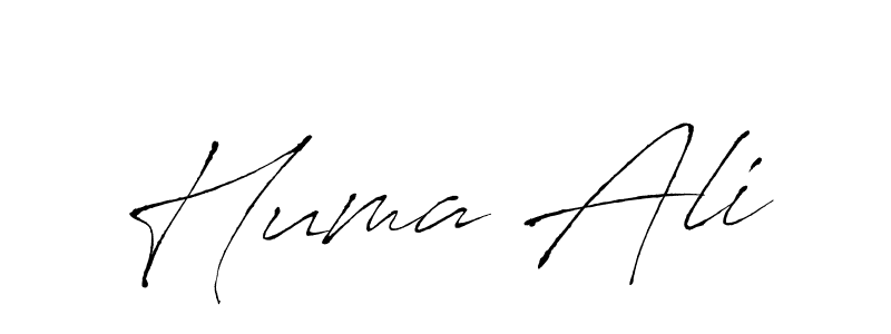 Huma Ali stylish signature style. Best Handwritten Sign (Antro_Vectra) for my name. Handwritten Signature Collection Ideas for my name Huma Ali. Huma Ali signature style 6 images and pictures png