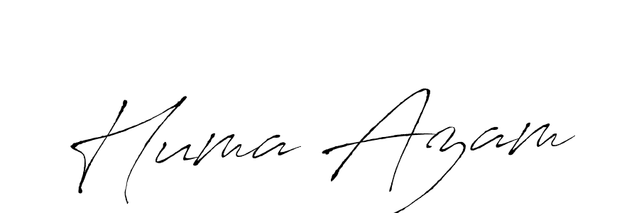 Antro_Vectra is a professional signature style that is perfect for those who want to add a touch of class to their signature. It is also a great choice for those who want to make their signature more unique. Get Huma Azam name to fancy signature for free. Huma Azam signature style 6 images and pictures png