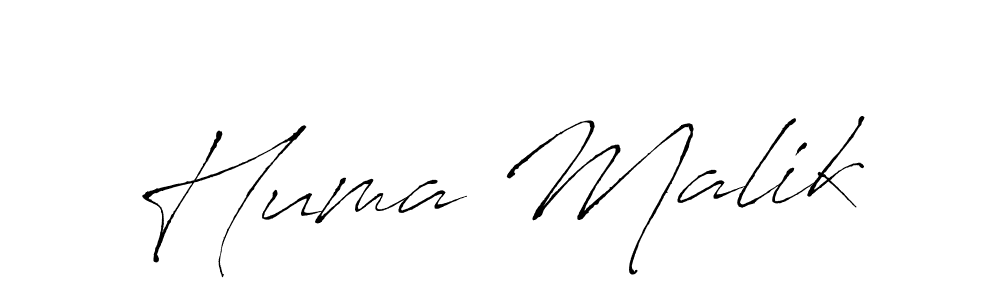 Create a beautiful signature design for name Huma Malik. With this signature (Antro_Vectra) fonts, you can make a handwritten signature for free. Huma Malik signature style 6 images and pictures png