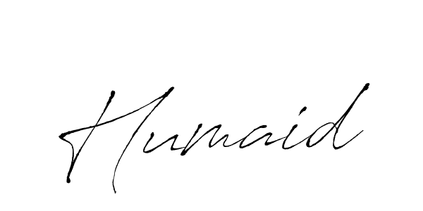 Create a beautiful signature design for name Humaid. With this signature (Antro_Vectra) fonts, you can make a handwritten signature for free. Humaid signature style 6 images and pictures png