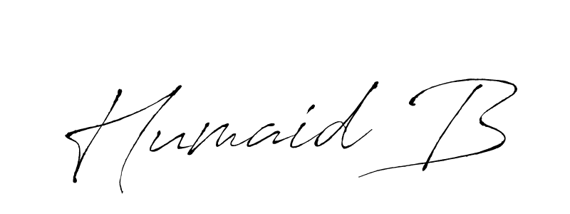 Humaid B stylish signature style. Best Handwritten Sign (Antro_Vectra) for my name. Handwritten Signature Collection Ideas for my name Humaid B. Humaid B signature style 6 images and pictures png