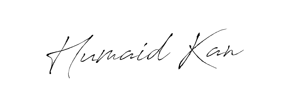 How to make Humaid Kan name signature. Use Antro_Vectra style for creating short signs online. This is the latest handwritten sign. Humaid Kan signature style 6 images and pictures png