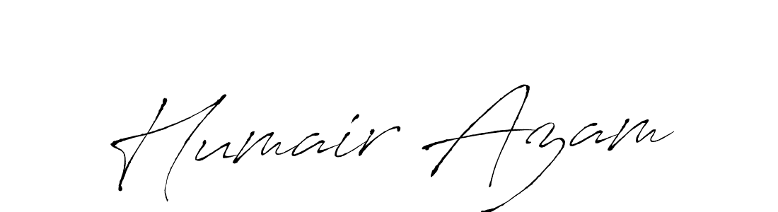 How to make Humair Azam signature? Antro_Vectra is a professional autograph style. Create handwritten signature for Humair Azam name. Humair Azam signature style 6 images and pictures png