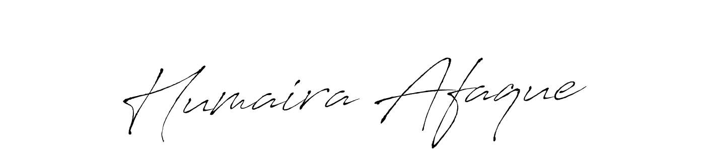 Make a beautiful signature design for name Humaira Afaque. With this signature (Antro_Vectra) style, you can create a handwritten signature for free. Humaira Afaque signature style 6 images and pictures png