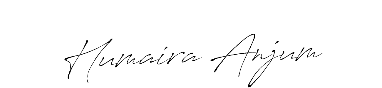 Make a beautiful signature design for name Humaira Anjum. With this signature (Antro_Vectra) style, you can create a handwritten signature for free. Humaira Anjum signature style 6 images and pictures png