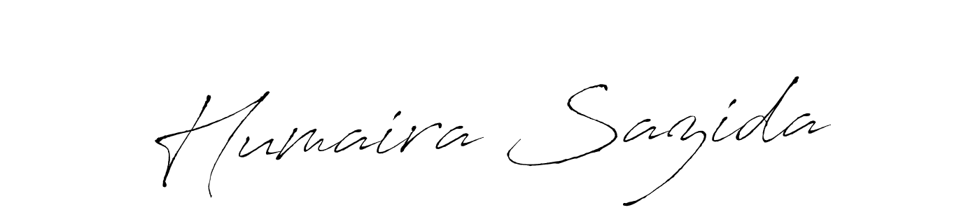 Make a beautiful signature design for name Humaira Sazida. With this signature (Antro_Vectra) style, you can create a handwritten signature for free. Humaira Sazida signature style 6 images and pictures png