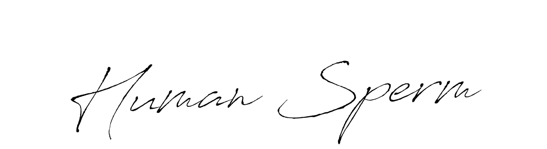 Make a beautiful signature design for name Human Sperm. With this signature (Antro_Vectra) style, you can create a handwritten signature for free. Human Sperm signature style 6 images and pictures png