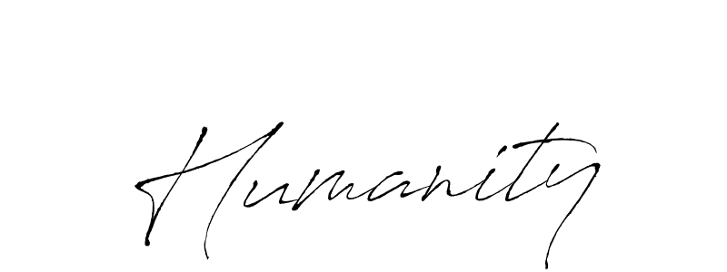 Design your own signature with our free online signature maker. With this signature software, you can create a handwritten (Antro_Vectra) signature for name Humanity. Humanity signature style 6 images and pictures png