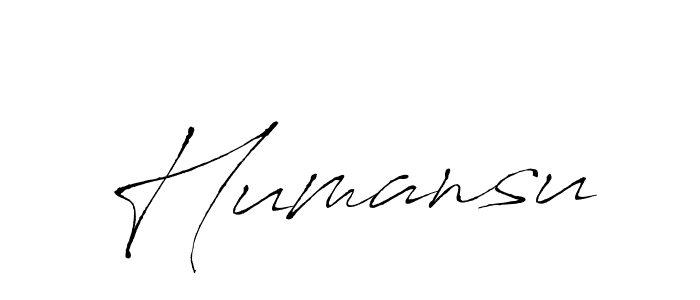 Make a beautiful signature design for name Humansu. With this signature (Antro_Vectra) style, you can create a handwritten signature for free. Humansu signature style 6 images and pictures png
