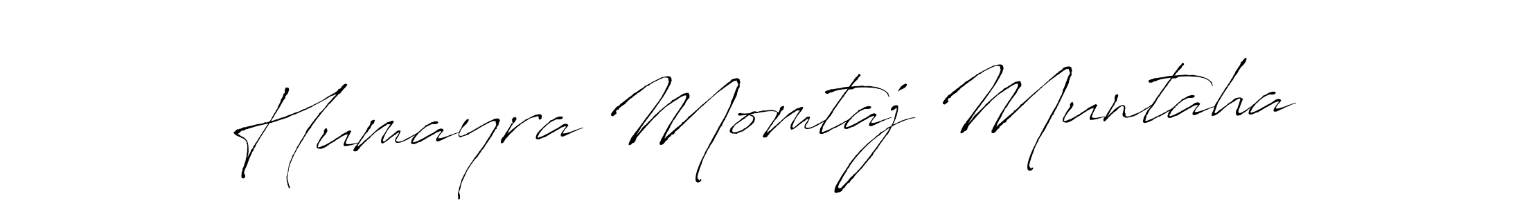 How to make Humayra Momtaj Muntaha name signature. Use Antro_Vectra style for creating short signs online. This is the latest handwritten sign. Humayra Momtaj Muntaha signature style 6 images and pictures png