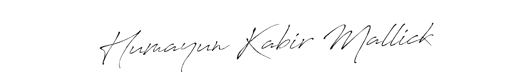 Create a beautiful signature design for name Humayun Kabir Mallick. With this signature (Antro_Vectra) fonts, you can make a handwritten signature for free. Humayun Kabir Mallick signature style 6 images and pictures png
