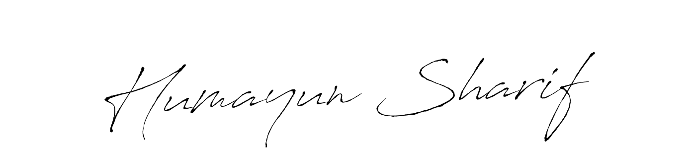 How to make Humayun Sharif signature? Antro_Vectra is a professional autograph style. Create handwritten signature for Humayun Sharif name. Humayun Sharif signature style 6 images and pictures png