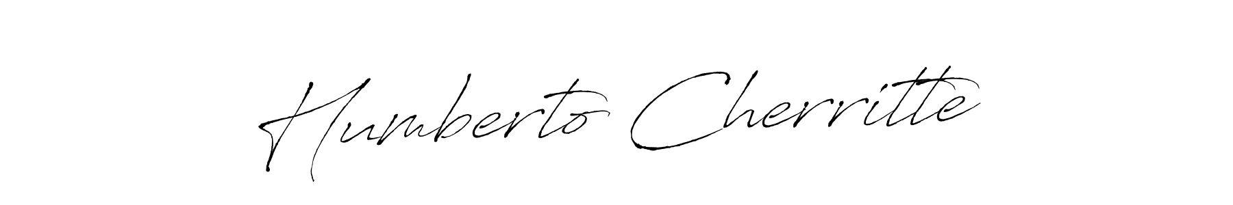 How to make Humberto Cherritte signature? Antro_Vectra is a professional autograph style. Create handwritten signature for Humberto Cherritte name. Humberto Cherritte signature style 6 images and pictures png