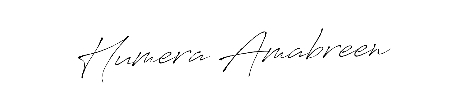 Create a beautiful signature design for name Humera Amabreen. With this signature (Antro_Vectra) fonts, you can make a handwritten signature for free. Humera Amabreen signature style 6 images and pictures png