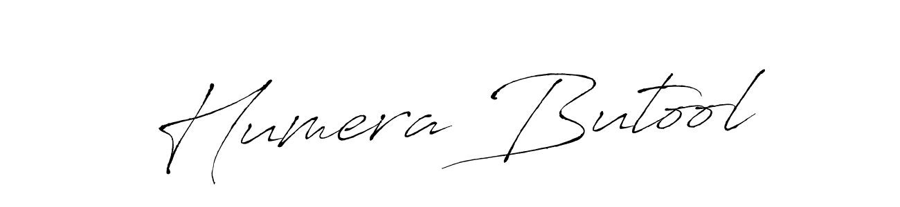 Create a beautiful signature design for name Humera Butool. With this signature (Antro_Vectra) fonts, you can make a handwritten signature for free. Humera Butool signature style 6 images and pictures png
