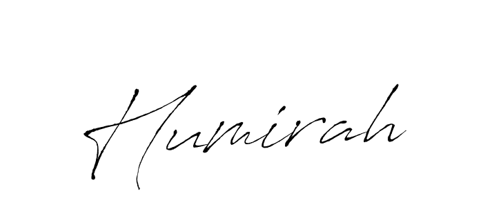 Design your own signature with our free online signature maker. With this signature software, you can create a handwritten (Antro_Vectra) signature for name Humirah. Humirah signature style 6 images and pictures png