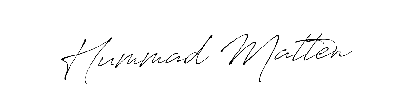 Similarly Antro_Vectra is the best handwritten signature design. Signature creator online .You can use it as an online autograph creator for name Hummad Matten. Hummad Matten signature style 6 images and pictures png