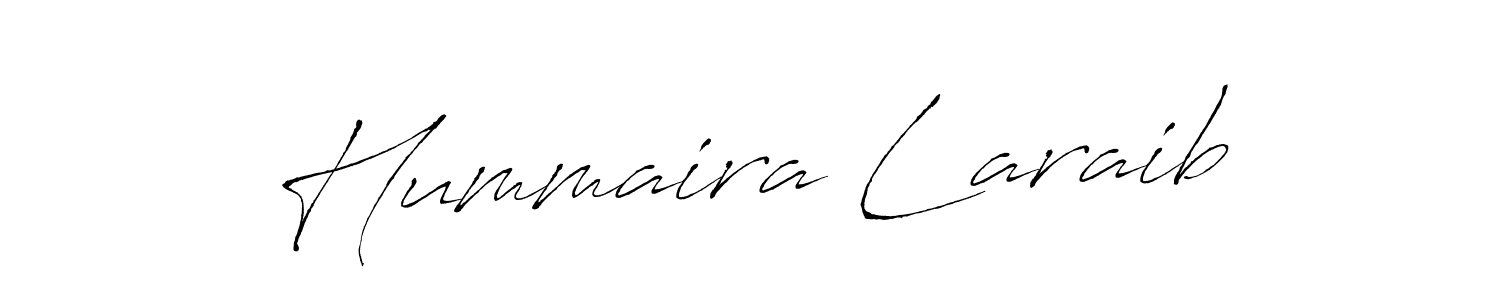 Design your own signature with our free online signature maker. With this signature software, you can create a handwritten (Antro_Vectra) signature for name Hummaira Laraib. Hummaira Laraib signature style 6 images and pictures png