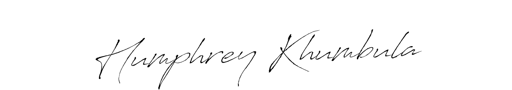 Make a beautiful signature design for name Humphrey Khumbula. With this signature (Antro_Vectra) style, you can create a handwritten signature for free. Humphrey Khumbula signature style 6 images and pictures png