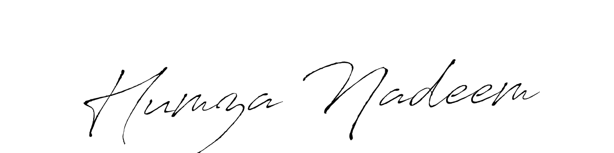 Create a beautiful signature design for name Humza Nadeem. With this signature (Antro_Vectra) fonts, you can make a handwritten signature for free. Humza Nadeem signature style 6 images and pictures png