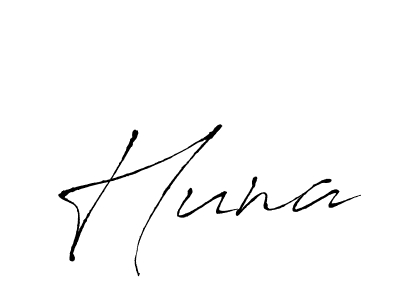 Create a beautiful signature design for name Huna. With this signature (Antro_Vectra) fonts, you can make a handwritten signature for free. Huna signature style 6 images and pictures png