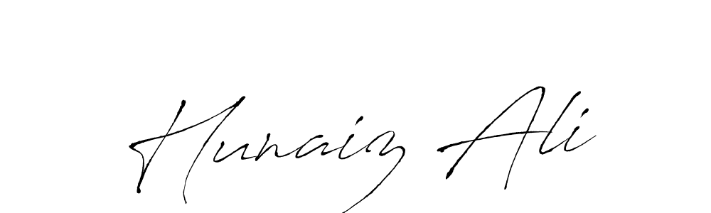 Also we have Hunaiz Ali name is the best signature style. Create professional handwritten signature collection using Antro_Vectra autograph style. Hunaiz Ali signature style 6 images and pictures png