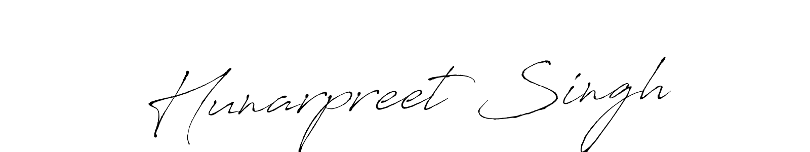 Antro_Vectra is a professional signature style that is perfect for those who want to add a touch of class to their signature. It is also a great choice for those who want to make their signature more unique. Get Hunarpreet Singh name to fancy signature for free. Hunarpreet Singh signature style 6 images and pictures png