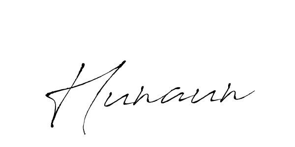 Use a signature maker to create a handwritten signature online. With this signature software, you can design (Antro_Vectra) your own signature for name Hunaun. Hunaun signature style 6 images and pictures png