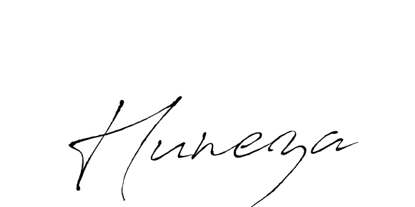 Use a signature maker to create a handwritten signature online. With this signature software, you can design (Antro_Vectra) your own signature for name Huneza. Huneza signature style 6 images and pictures png