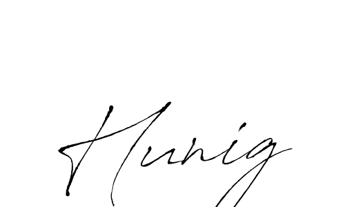 How to make Hunig name signature. Use Antro_Vectra style for creating short signs online. This is the latest handwritten sign. Hunig signature style 6 images and pictures png