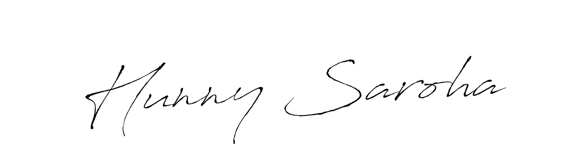 Use a signature maker to create a handwritten signature online. With this signature software, you can design (Antro_Vectra) your own signature for name Hunny Saroha. Hunny Saroha signature style 6 images and pictures png