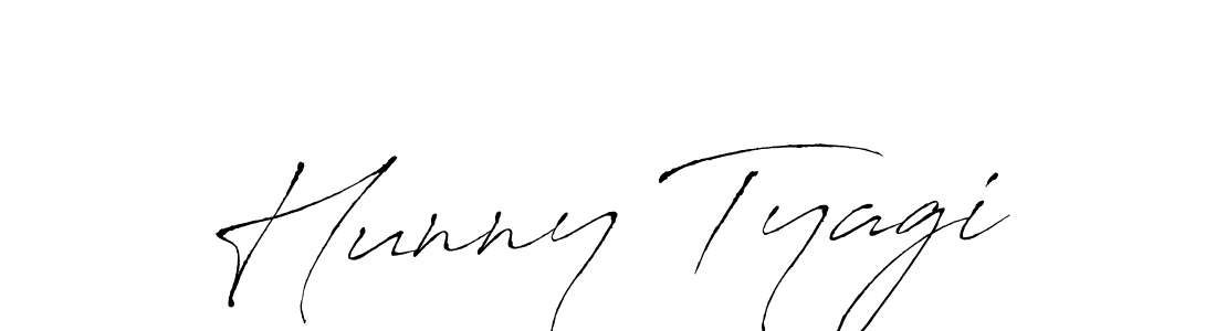 How to make Hunny Tyagi signature? Antro_Vectra is a professional autograph style. Create handwritten signature for Hunny Tyagi name. Hunny Tyagi signature style 6 images and pictures png