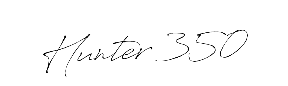 How to Draw Hunter 350 signature style? Antro_Vectra is a latest design signature styles for name Hunter 350. Hunter 350 signature style 6 images and pictures png