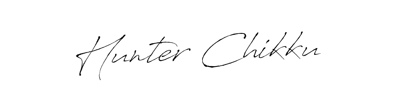 It looks lik you need a new signature style for name Hunter Chikku. Design unique handwritten (Antro_Vectra) signature with our free signature maker in just a few clicks. Hunter Chikku signature style 6 images and pictures png