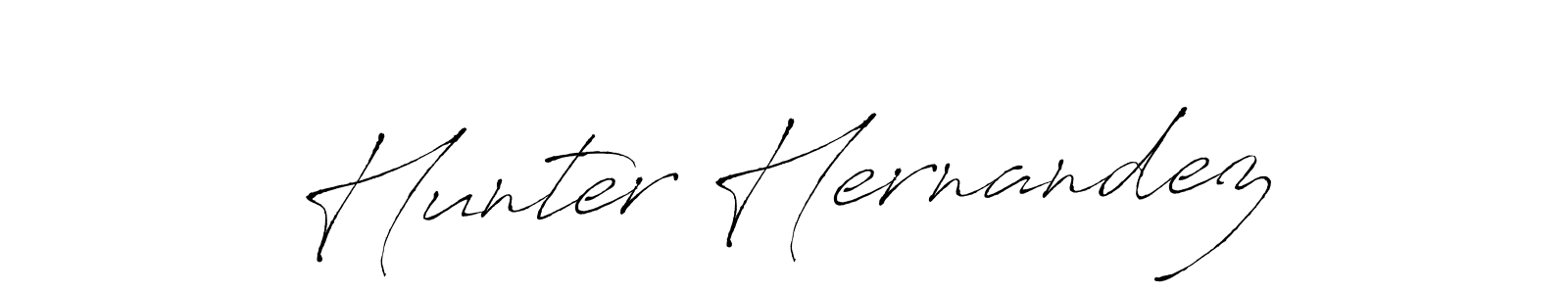 How to make Hunter Hernandez name signature. Use Antro_Vectra style for creating short signs online. This is the latest handwritten sign. Hunter Hernandez signature style 6 images and pictures png