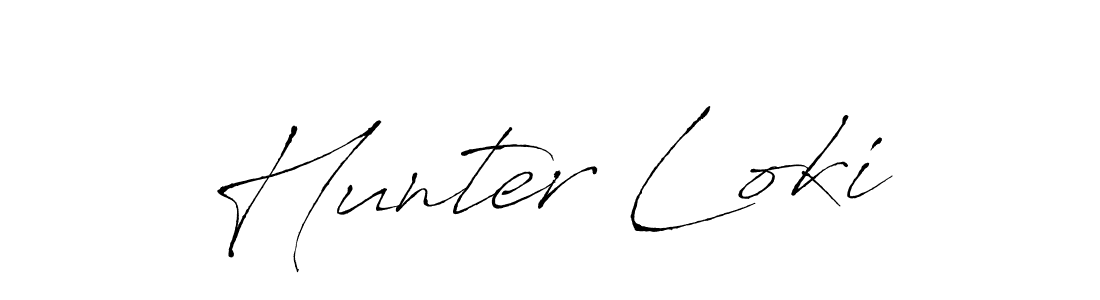 Hunter Loki stylish signature style. Best Handwritten Sign (Antro_Vectra) for my name. Handwritten Signature Collection Ideas for my name Hunter Loki. Hunter Loki signature style 6 images and pictures png