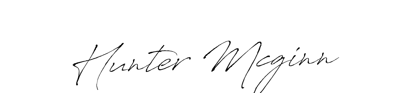 Hunter Mcginn stylish signature style. Best Handwritten Sign (Antro_Vectra) for my name. Handwritten Signature Collection Ideas for my name Hunter Mcginn. Hunter Mcginn signature style 6 images and pictures png