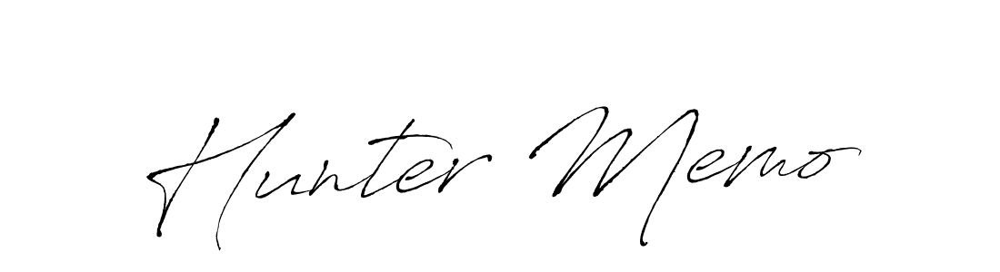 Hunter Memo stylish signature style. Best Handwritten Sign (Antro_Vectra) for my name. Handwritten Signature Collection Ideas for my name Hunter Memo. Hunter Memo signature style 6 images and pictures png