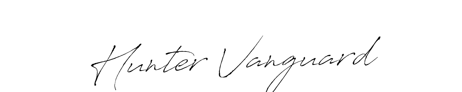 You should practise on your own different ways (Antro_Vectra) to write your name (Hunter Vanguard) in signature. don't let someone else do it for you. Hunter Vanguard signature style 6 images and pictures png