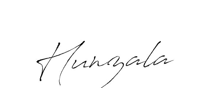 How to make Hunzala signature? Antro_Vectra is a professional autograph style. Create handwritten signature for Hunzala name. Hunzala signature style 6 images and pictures png