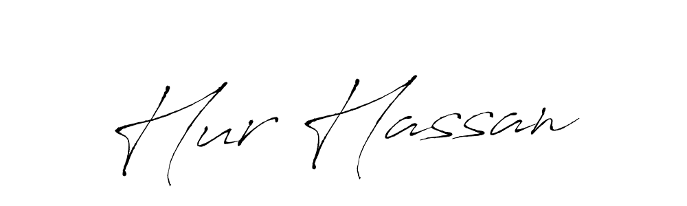 Hur Hassan stylish signature style. Best Handwritten Sign (Antro_Vectra) for my name. Handwritten Signature Collection Ideas for my name Hur Hassan. Hur Hassan signature style 6 images and pictures png